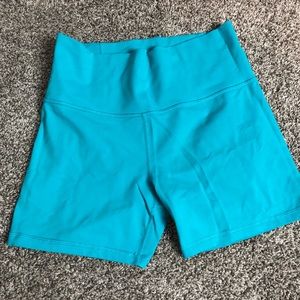 Lululemon blue spandex shorts